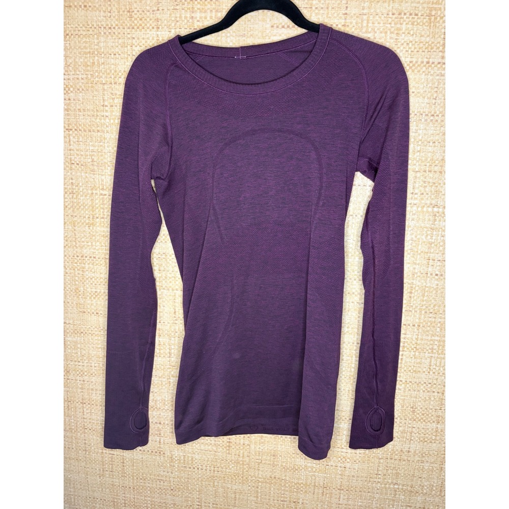 Lululemon Swiftly Tech Long Sleeve 2.0 Purple Heather Athletic Shirt Size 6